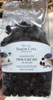 Chocolate 70% cacao en gotas