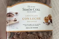 Chocolate con leche en gotas