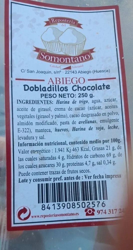 Dobladillos Chocolate