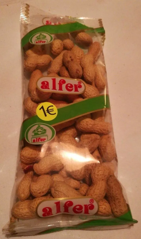 Cacahuete cáscara sin sal