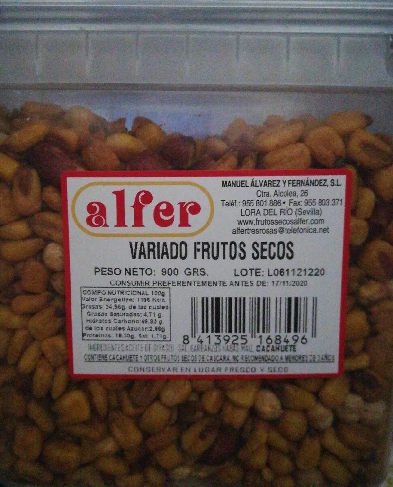Variado frutos secos