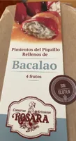 Pimientos del piquillo rellenos de Bacalao