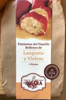 Pimientos del Piquillo rellenos de langosta y Vieiras