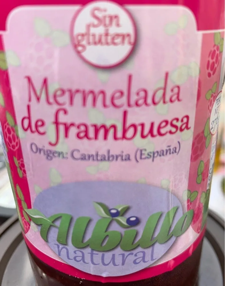 Mermelada de frambuesa