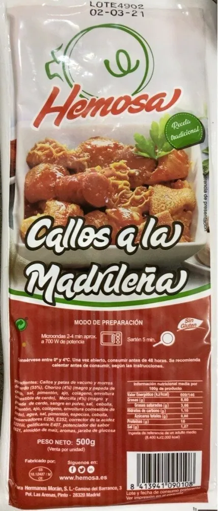 Callos a la Madrileña
