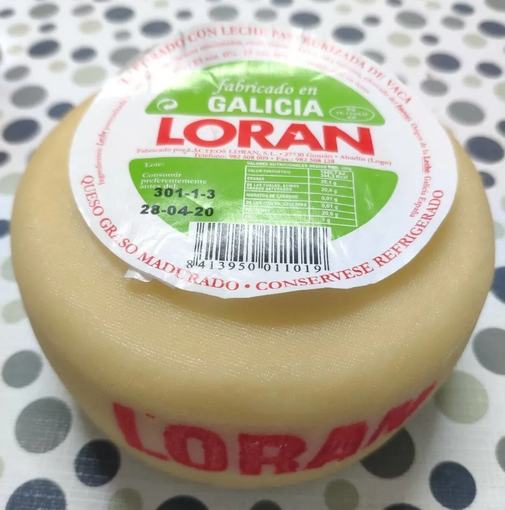 Queso graso madurado LORAN