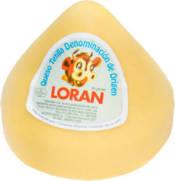 Queso tetilla elaborado con leche pasteurizada