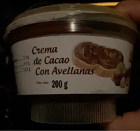 Crema de cacao con avellanas
