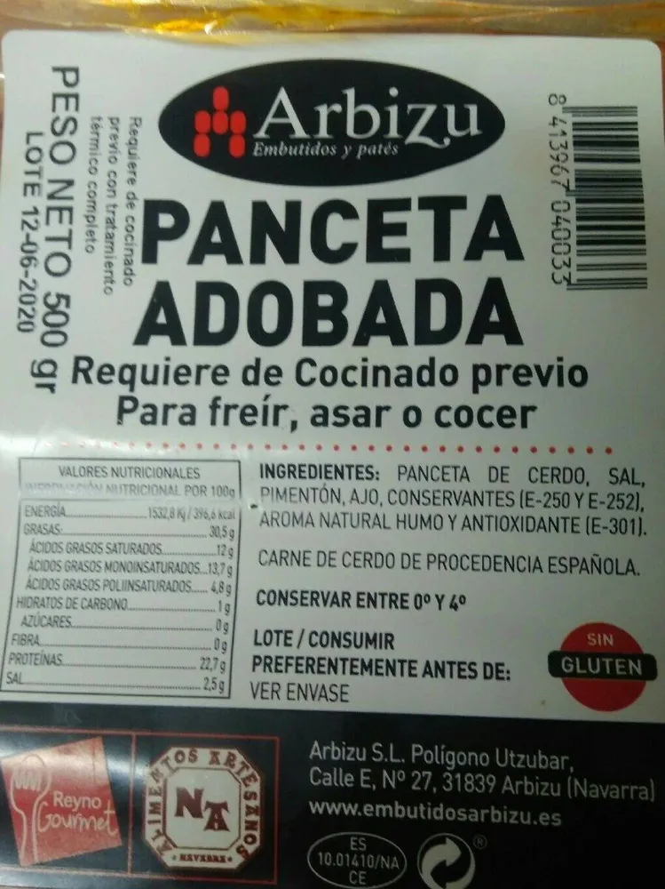 Panceta Adobada