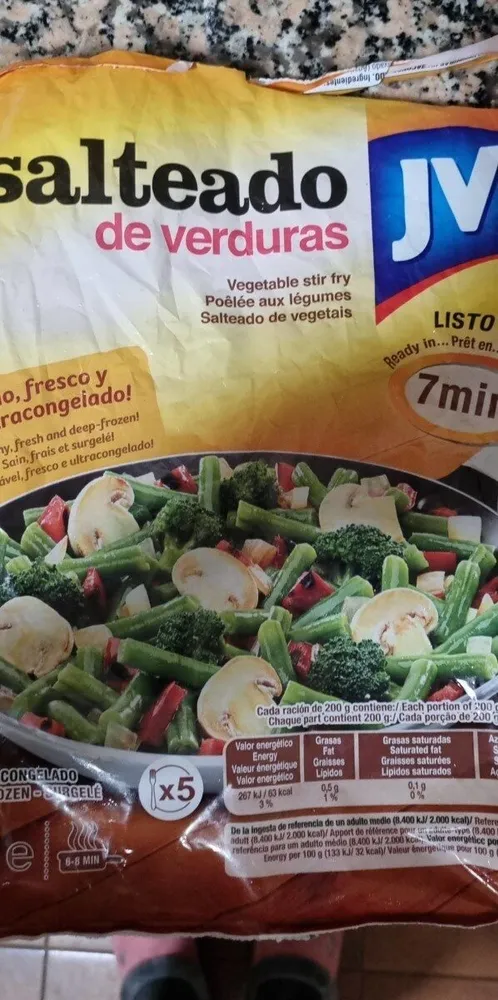 Salteado de verduras
