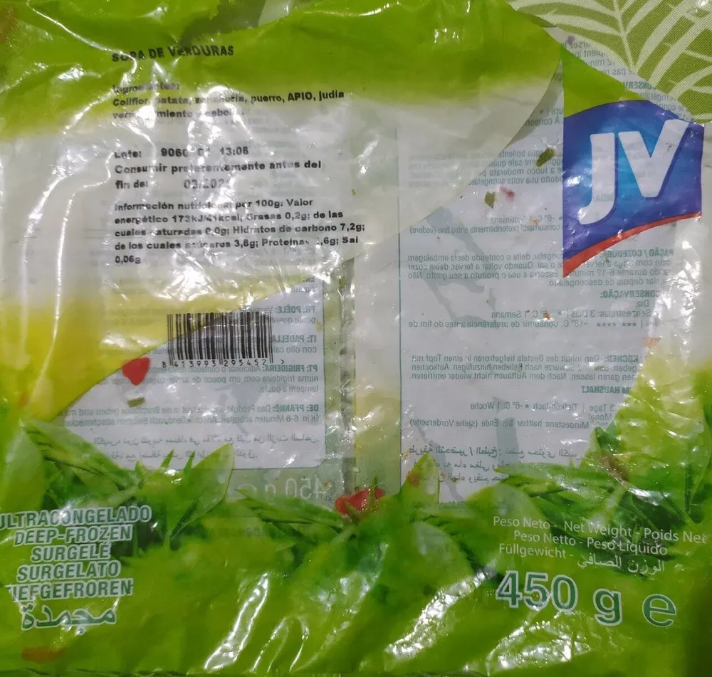 Sopa de verduras