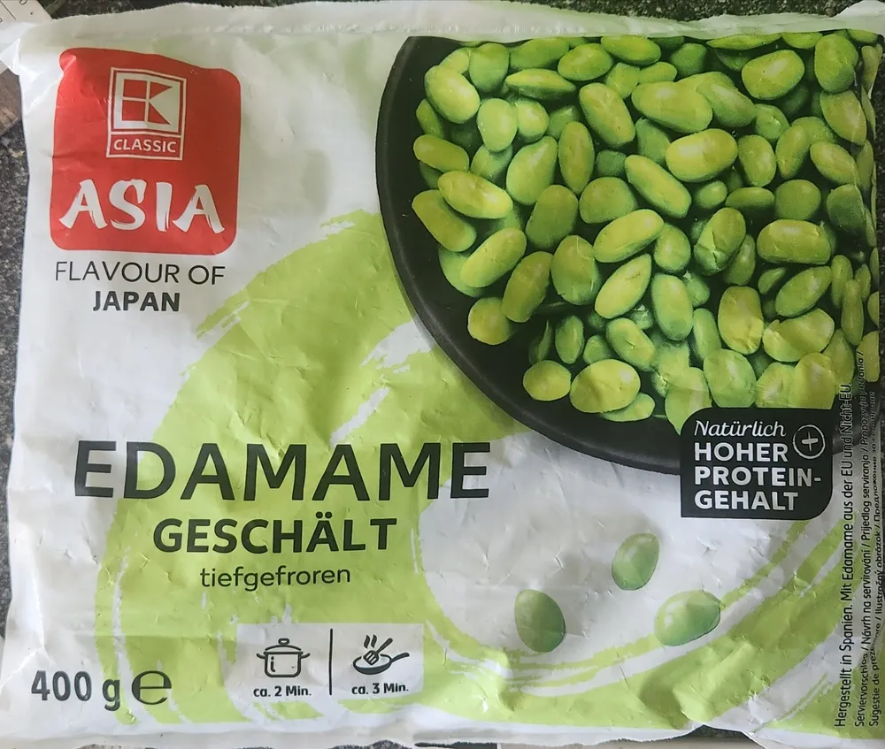 Edamame geschält