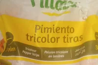 Pimientos tricolor tiras