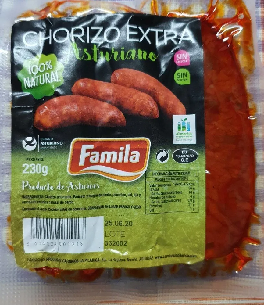 Chorizo extra asturiano