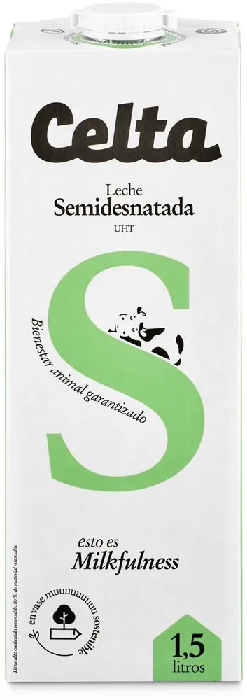 Leche UHT semidesnatada