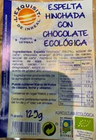 Espelta hinchada con chocolate ecológica