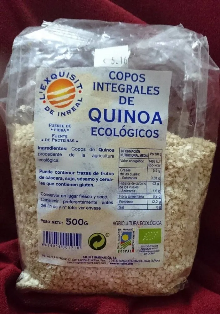 Copos integrales de Quinoa Ecológico