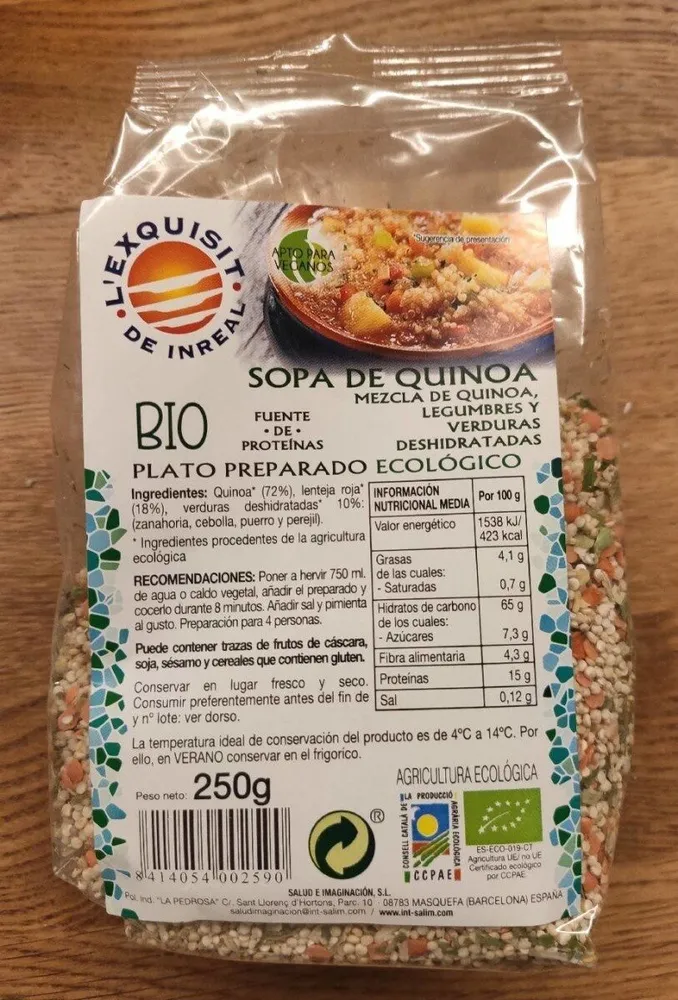 Sopa de quinoa