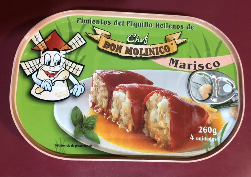 Pimientos del piquillo rellenos de marisco