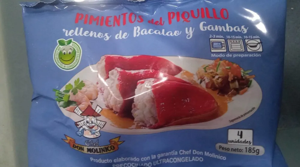 Pimientos rellenos bacalao