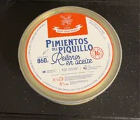 Pimientos del piquillo rellenos en aceite