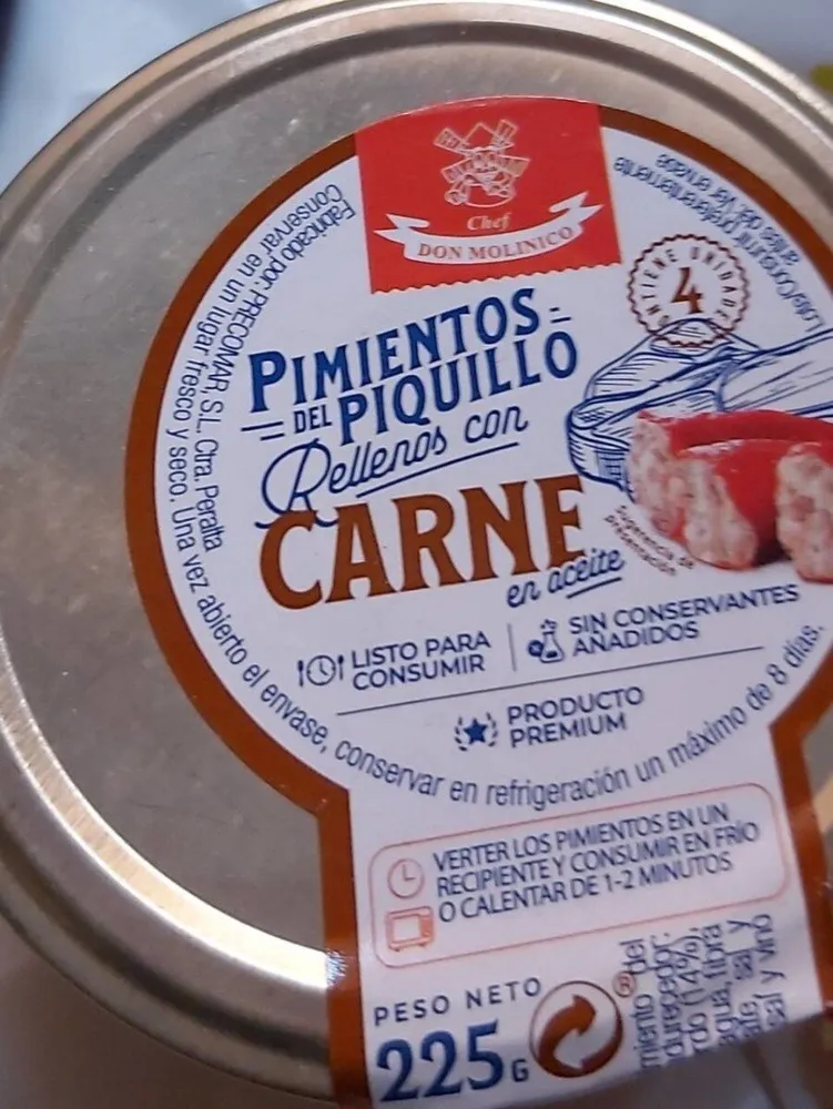 Pimientos del piquillo rellenos con carne