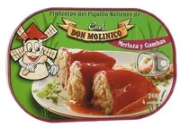 Pimientos del piquillo rellenos de merluza y gambas