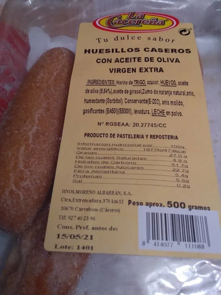 HUESILLOS CASEROS CON ACEITE DE OLIVA VIRGEN EXTRA