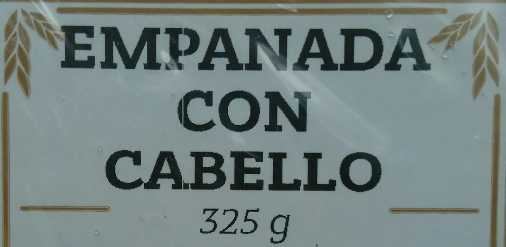 Empanada con cabello