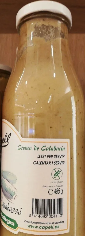 Crema De Carbassó Eco Capell