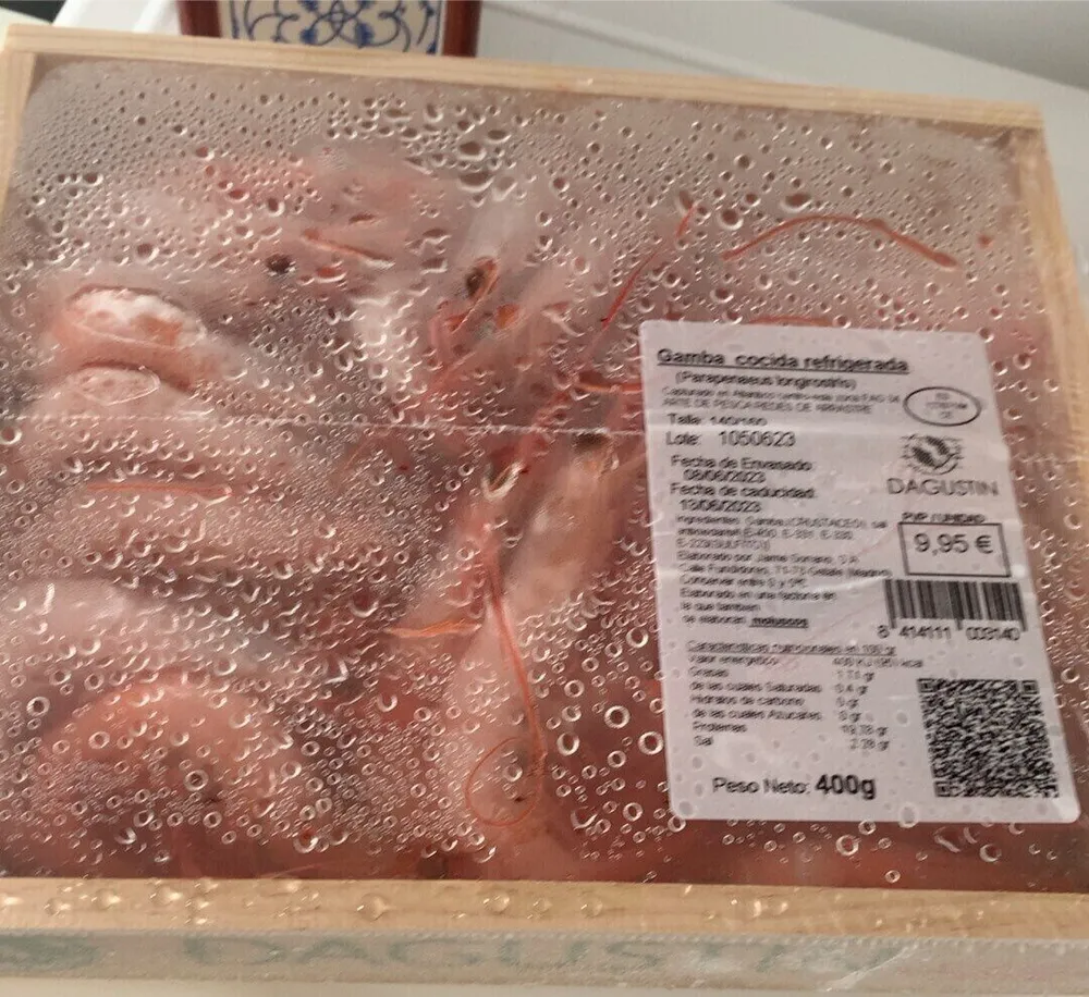 Gamba cocida
