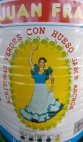 Aceitunas Verdes Con Hueso Sabor Anchoa