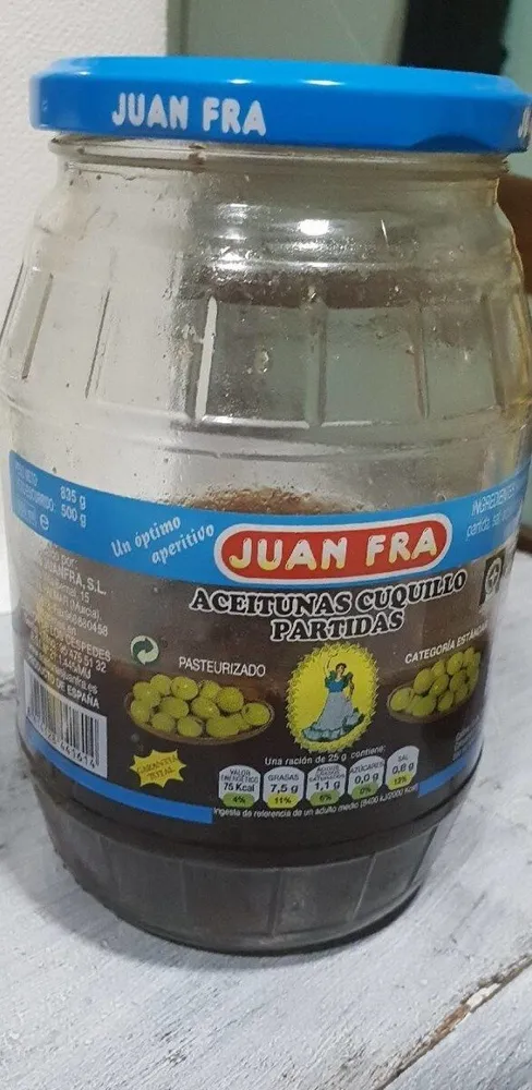 Aceitunas cuquillo partidas