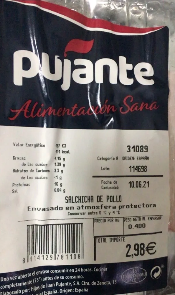 Longaniza de pollo