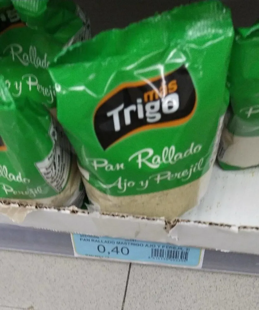Pan rallado con ajo y perejil
