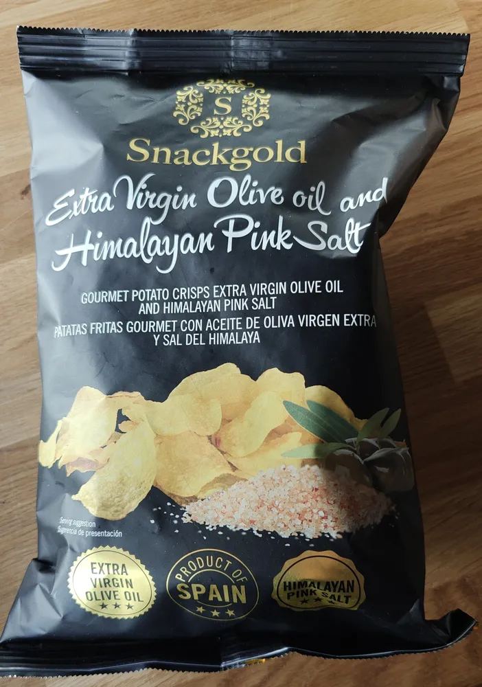 Extra Virgin Olive Oil and Himalayan Pink Salt Gourmet Potato Crisps