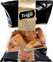 Gourmet mini tostas con pasas y miel