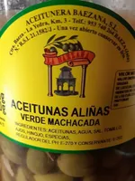 Aceitunas aliñadas verde machacadas