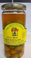 Aceitunas Pico limón sabor berenjena
