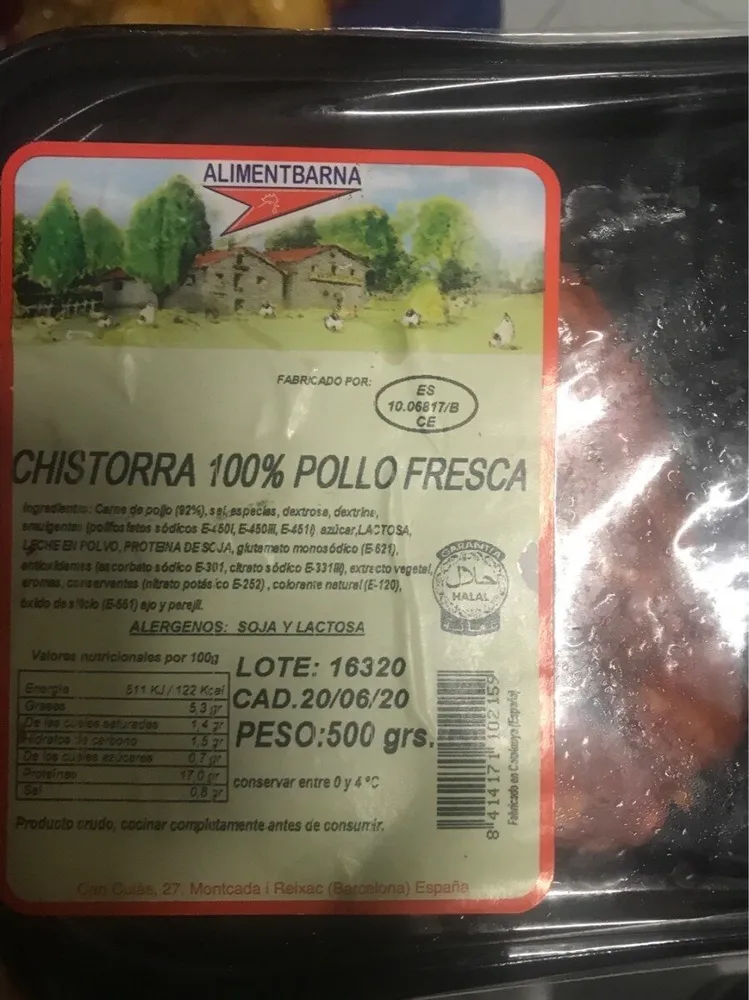 Chistorra 100% pollo fresco