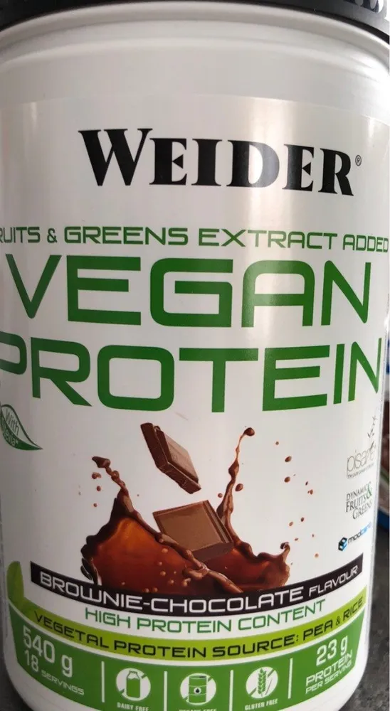 Vegan protein brownie chocolate