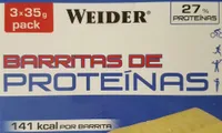 Barritas de proteínas sabor chocolate blanco