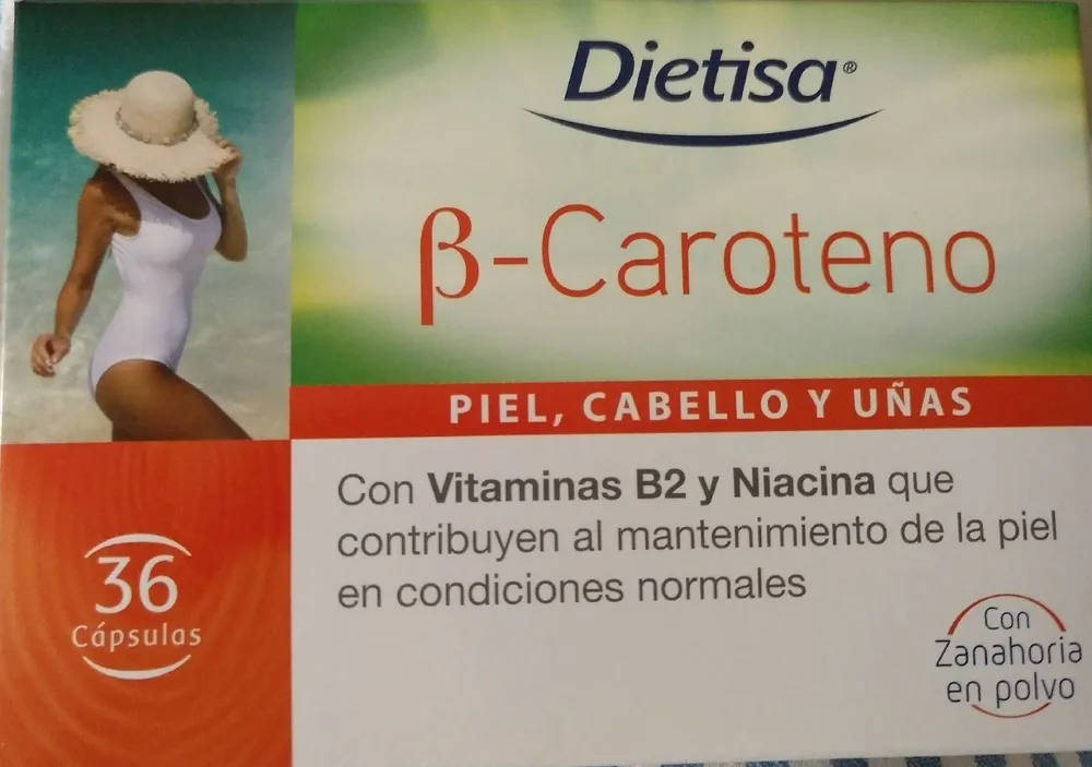Suplemento alimenticio Betacaroteno