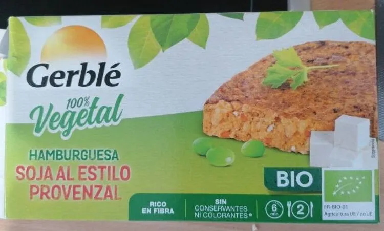 Hamburguesa soja al estilo provenzal