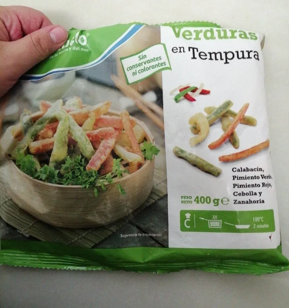 Verduras en tempura