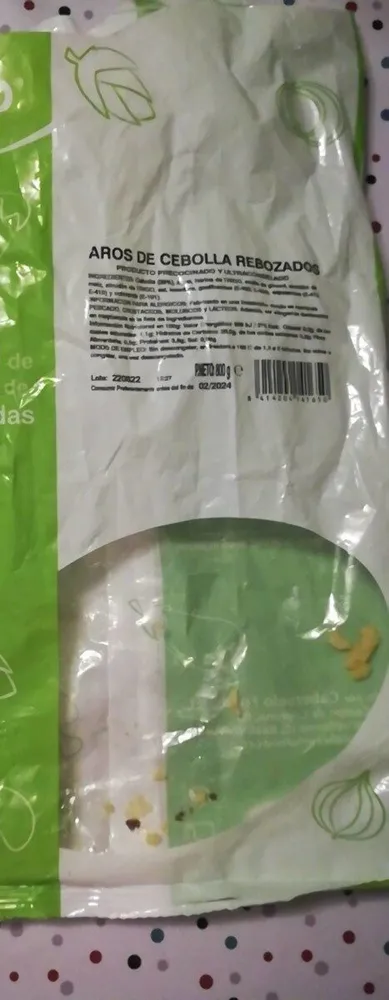 Aros de cebolla rebozados