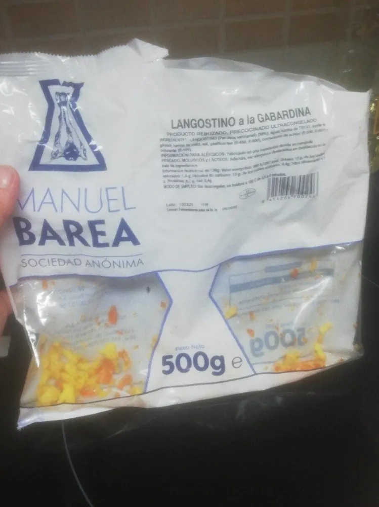 Langostinos a la gabardina