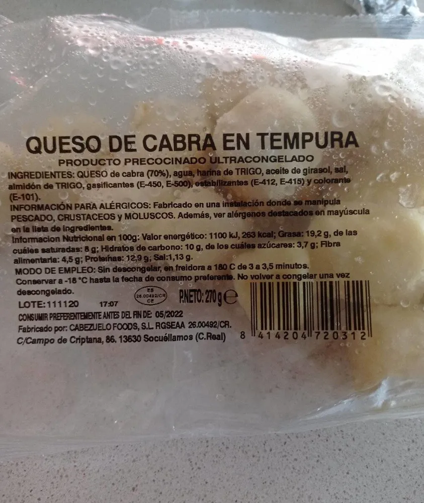 Queso Cabra en Tempura