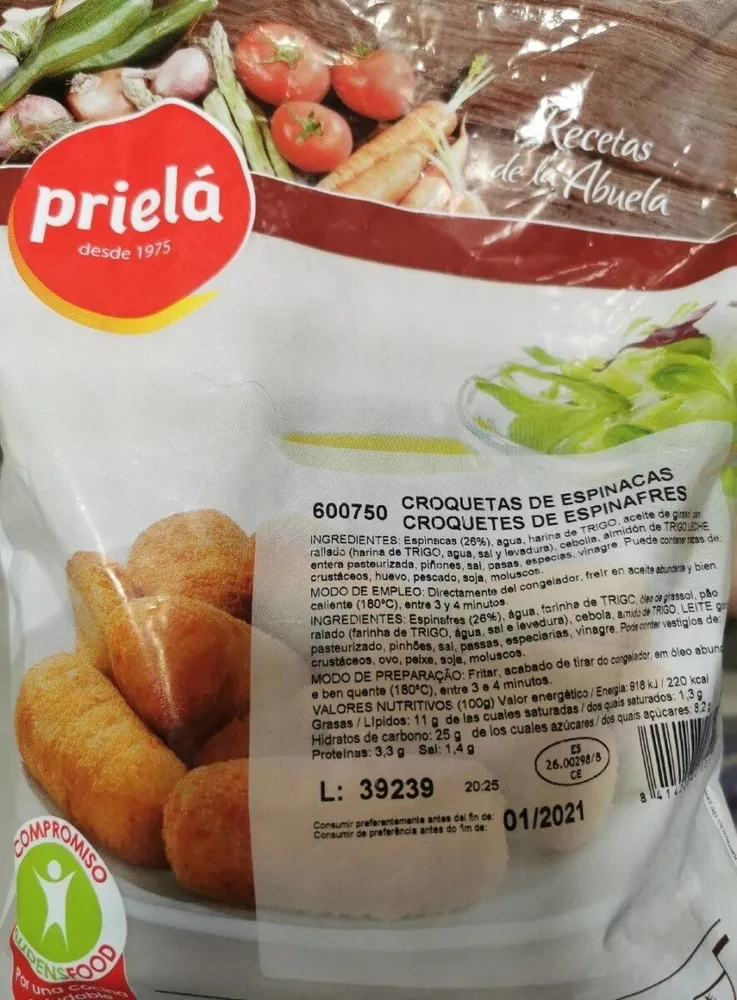 Croquetas de espinacas