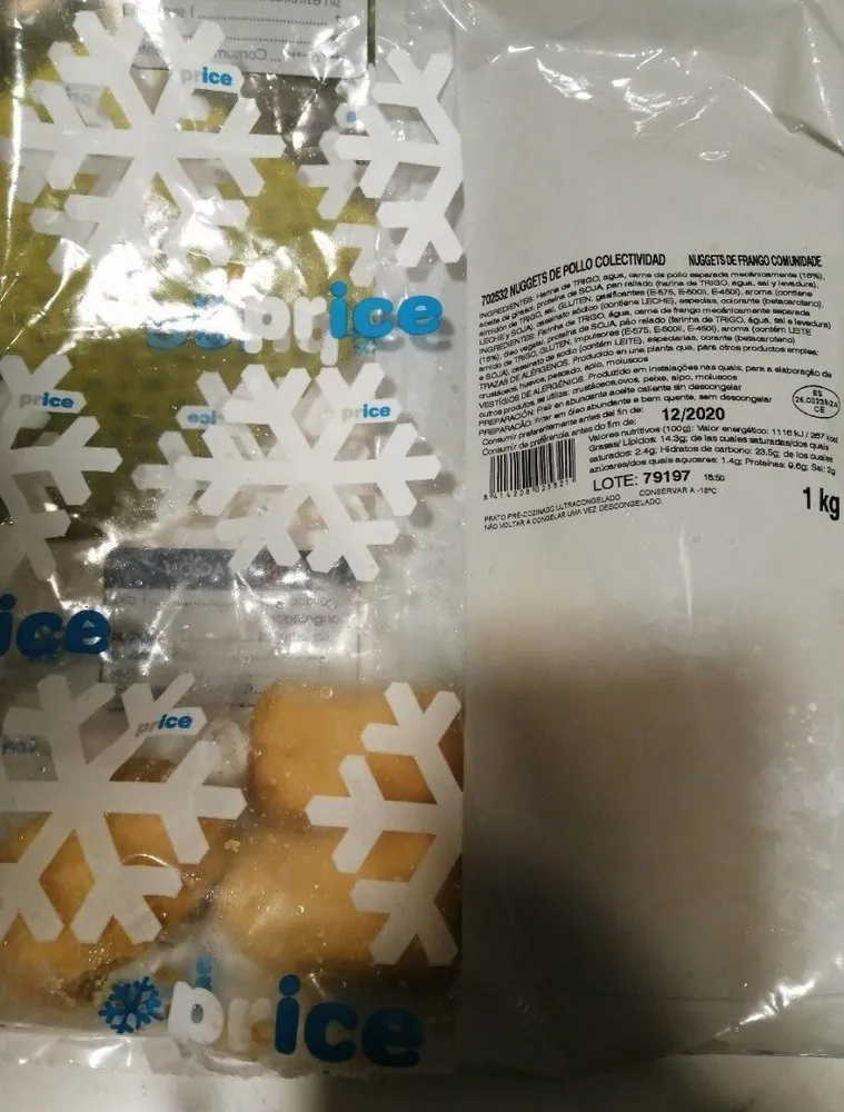 Nugets de pollo colectividad